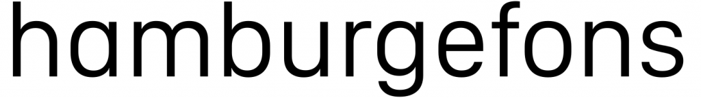 The word "hamburgefons" in Apple's San Francisco font, with an alternate humanist a.